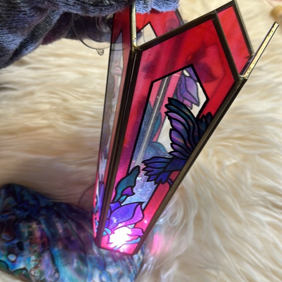 Window hummingbird feeder stained glass.   2 - Picture 6 of 15